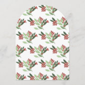 エンチャントエレガンスボタニカルクリスマスパーティーアーチ 招待状 (裏面)