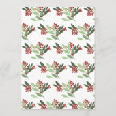 エンチャントエレガンスボタニカルクリスマスパーティー 招待状 (裏面)