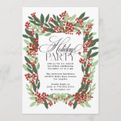 エンチャントエレガンスボタニカルクリスマスパーティー 招待状 (正面)