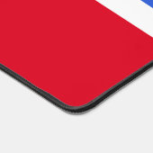 エンチャントエレガントルサファイアブルー、赤と白 デスクマット (コーナー)