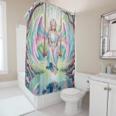 エンチャントエンジェルガールin a swing シャワーカーテン (インサイチュ)