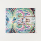 エンチャントエンジェルガールin a swing タペストリー (正面(横))