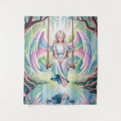 エンチャントエンジェルガールin a swing タペストリー (正面)