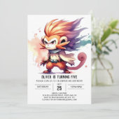 エンチャントカスタムドモンキー誕生日 招待状 (スタンド正面)