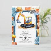 エンチャントカスタム建築誕生日 招待状 (スタンド正面)