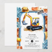 エンチャントカスタム建築誕生日 招待状 (正面/裏面)