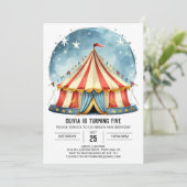 エンチャントカスタム魔法サーカス誕生日 招待状 (スタンド正面)