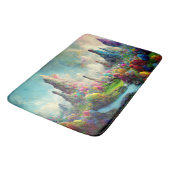 エンチャントカラフルエイリアン自然風景 バスマット (アングル)