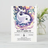 エンチャントカラフルドキッズドルフィン誕生日 招待状 (スタンド正面)