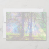 エンチャントカラフルドフォレストレインボー自然ありがとう ノートカード (裏面)