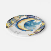 エンチャントカラフルムーン誕生日 ペーパープレート (アングル)