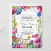 エンチャントカラフルメドウ開花 招待状 (正面)