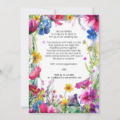 エンチャントカラフルメドウ開花 招待状 (裏面)