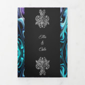 エンチャントカラフルメント結婚の 三つ折り招待状 (カバー)