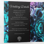 エンチャントカラフルメント結婚の 三つ折り招待状 (内部最初)