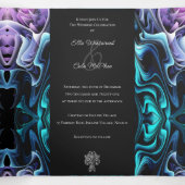 エンチャントカラフルメント結婚の 三つ折り招待状 (内部中)