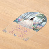 エンチャントガーデンアクリルクインセアニラ アクリル招待状 (レイダウン)