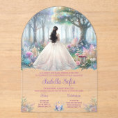 エンチャントガーデンアクリルクインセアニラ アクリル招待状 (正面)