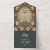 エンチャントガーデンアールヌーボー結婚ズ オールインワン招待状 (内側)