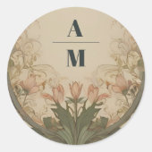 エンチャントガーデンアールヌーボー結婚ズ ラウンドシール (正面)