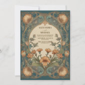 エンチャントガーデンアールヌーボー結婚ズ 招待状 (正面)