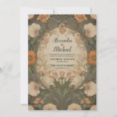 エンチャントガーデンアールヌーボー結婚ズ 招待状 (正面)