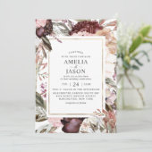 エンチャントガーデンエレガントフローラボホ招待状 招待状 (スタンド正面)