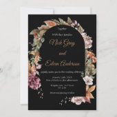 エンチャントガーデンオータムボホ結婚式招待状 招待状 (正面)