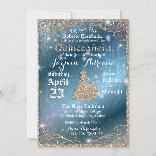 エンチャントガーデンキンセアニェラパーティー 招待状 (正面)