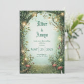 エンチャントガーデングロー結婚式招待状 招待状 (スタンド正面)