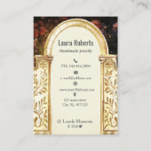 エンチャントガーデンゲートイヤリングディスプレイ 名刺 (裏面)