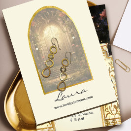 エンチャントガーデンゲートイヤリングディスプレイ 名刺