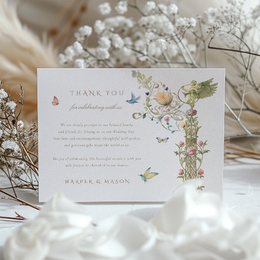 エンチャントガーデンサンキューカード エンクロージャーカード