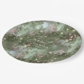 エンチャントガーデンスイート16パターンピンクID1163 ペーパープレート (アングル)