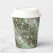 エンチャントガーデンスイート16ピンクパターンID1163 紙コップ (正面)