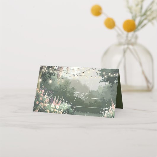 エンチャントガーデンスイート16ピンクID1163 プレイスカード (正面)