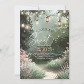 エンチャントガーデンスイート16ピンクID1163 招待状 (正面)