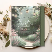 エンチャントガーデンスイート16ピンクID1163 招待状