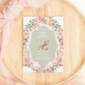 エンチャントガーデンティーパーティー任意の年齢誕生日 招待状