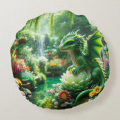 エンチャントガーデンドラゴン ラウンドクッション (裏面)