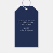 エンチャントガーデンピンク赤面ブルガンディーネイビー ギフトタグ (裏面)