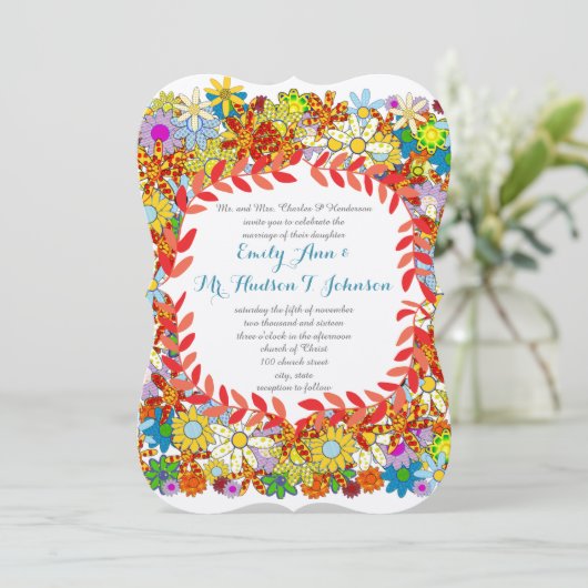 エンチャントガーデンフェアユタレ結婚式招待状 招待状 (スタンド正面)