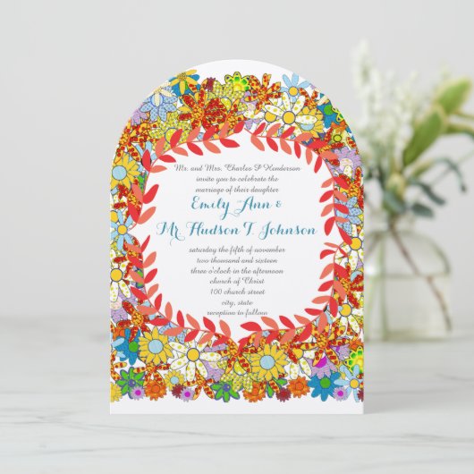 エンチャントガーデンフェアユタレ結婚式招待状 招待状 (スタンド正面)