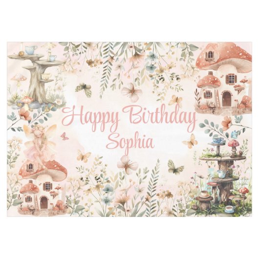 エンチャントガーデンフェアリーのテーブルクロス テーブルクロス (正面(横))