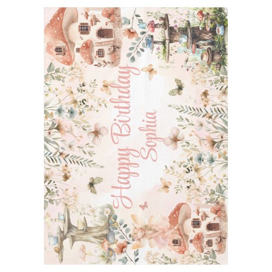 エンチャントガーデンフェアリーのテーブルクロス テーブルクロス (正面)