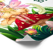 エンチャントガーデンフェアリー誕生日ウェルカムポスター ポスター (角)