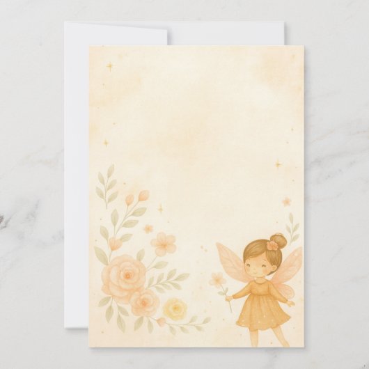 エンチャントガーデンフェアリー誕生日 招待状 (裏面)