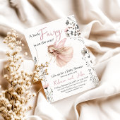 エンチャントガーデンフローラ妖精ガールベビーシャワー 招待状