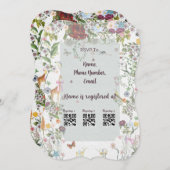 エンチャントガーデンベビーシャワー招待状 招待状 (正面/裏面)