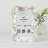 エンチャントガーデンベビーシャワー招待状 招待状 (スタンド正面)